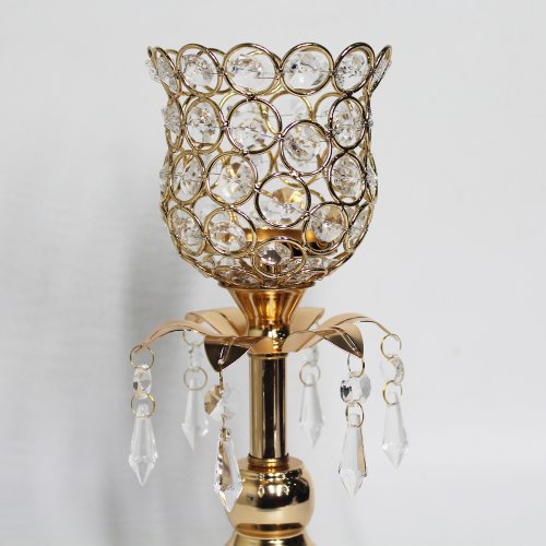 Home Sparkle Gold Candle Holder