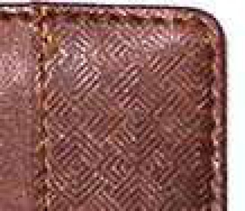 Eleganza | Country Style Glossy Leather Diary | Ergonomic Loop with Geometric Patter Deboss on the Cover